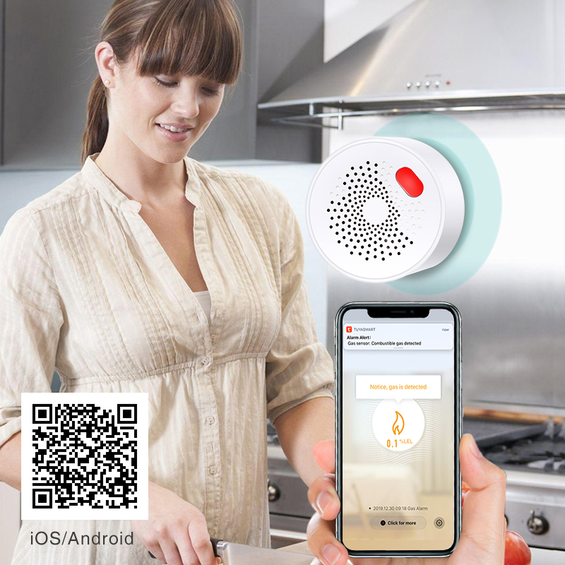 Tuya-インテリジェント家庭用ガスセンサー,不燃性,ガス漏 - Smart Home Blog のレビューと価格