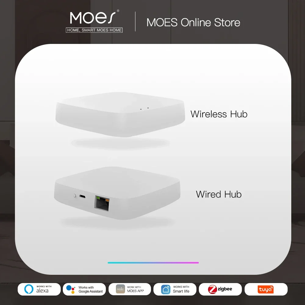 Tuya ZigBee 3.0 スマート ゲートウェイ ハブ - Smart Home Moes のレビューと価格