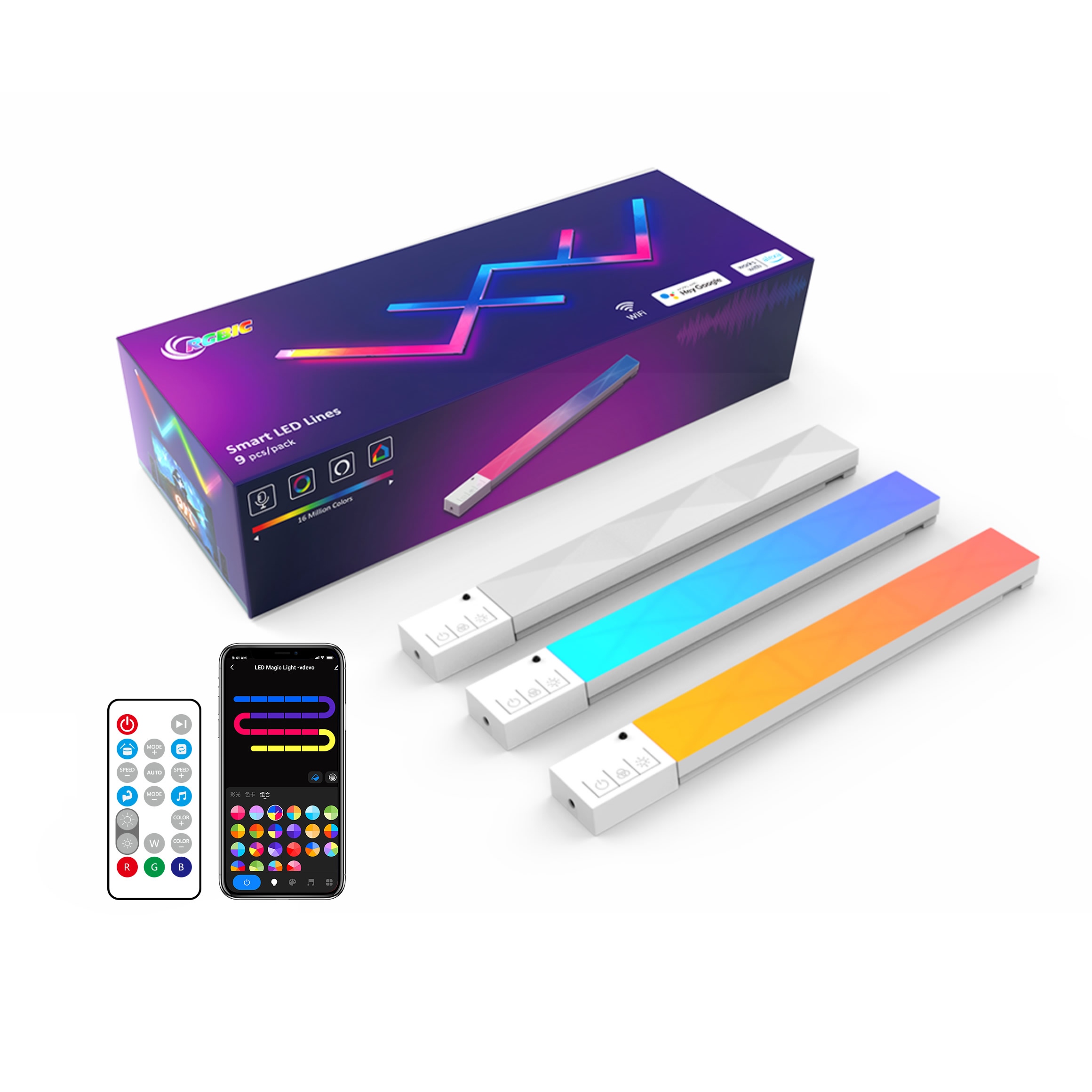 EE1 スプライシングWiFiミュージックLEDストリップD - Smart Home Room のレビューと価格